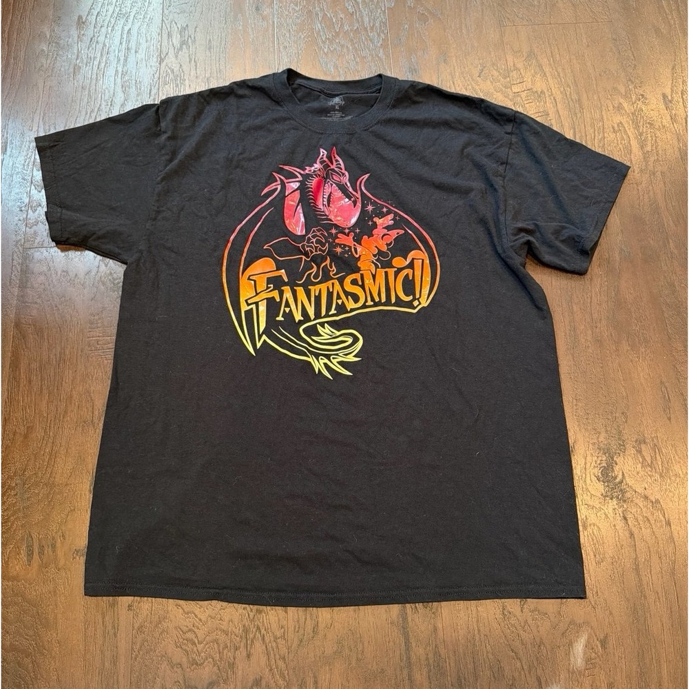 Disney Fantasmic Sorcerer Mickey Dragon Shirt Mens XL